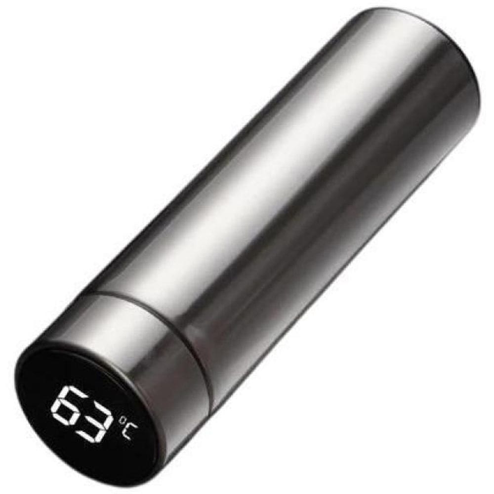 Garrafa Térmica Inox Visor De Temperatura Display Led 480Ml