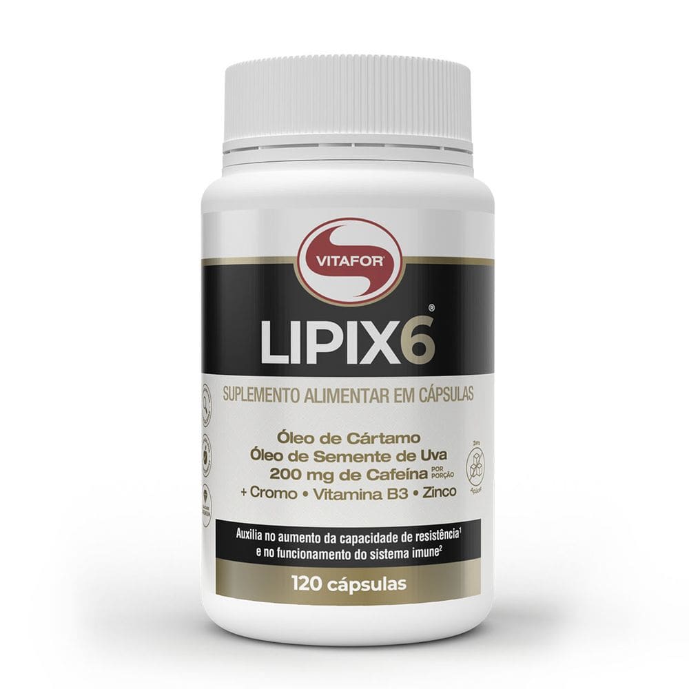 Termogênico Lipix 6® (120 Caps) Vitafor