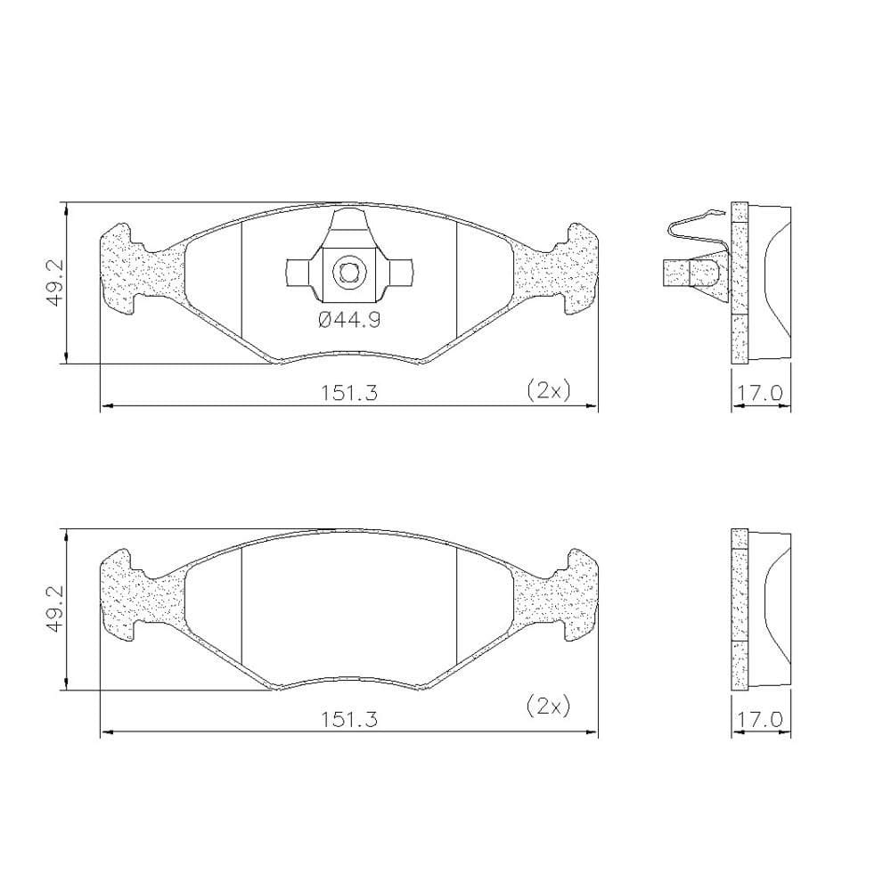 Pastilha De Freio Fras-Le A3/TT P-1422