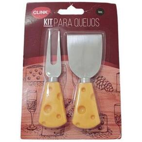 Kit Para Queijo Em Inox E Cabo Plástico 02 Peças