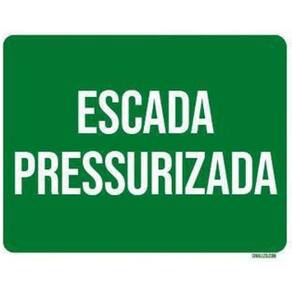 Kit 10 Placas Sinalização - Escada Pressurizada