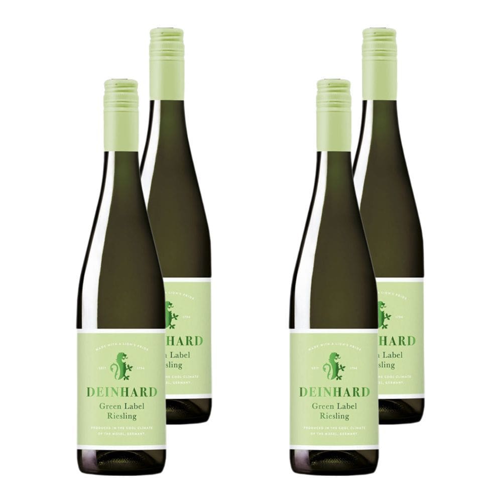 Kit 4 Vinhos Deinhard Riesling Green Lab Branco Alemanha 750ml
