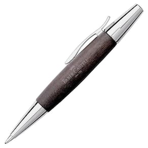 Caneta Esferográfica Faber-Castell E-Motion Wood Preta