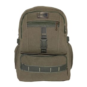 Mochila Lona Escola Trabalho Viagem Reforçada