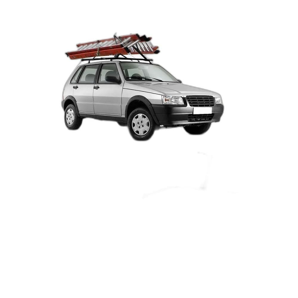 Rack Teto Suporte Porta Escadas Fiat Uno Vivace Gol Logan