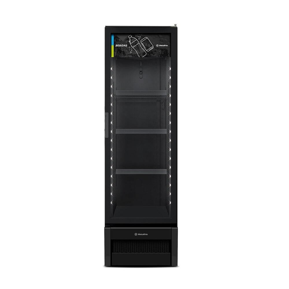 Freezer e Expositor Vertical Metalfrio 337 Litros Inverter -18°C a -22°C All Black VF28AHHD26 220V