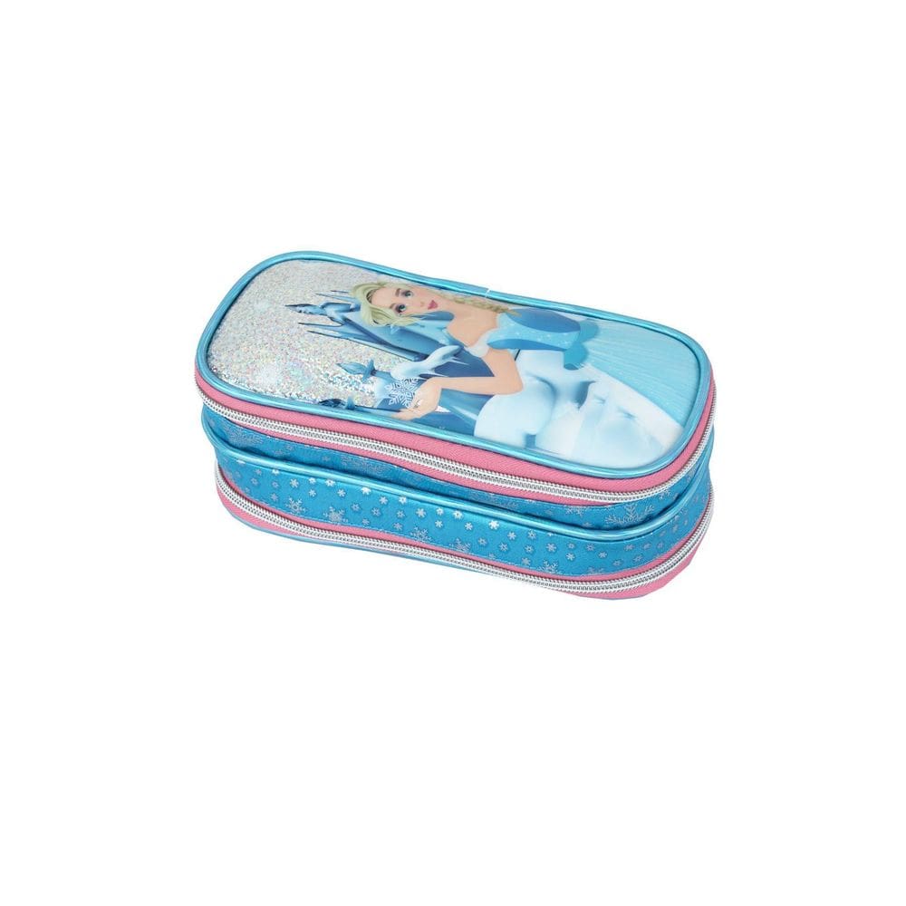 Estojo Escolar Duplo Penal Princesa Gelo