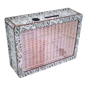 Cofrinho Cofre Guardar Dinheiro Woodbox Japones Poupança Din