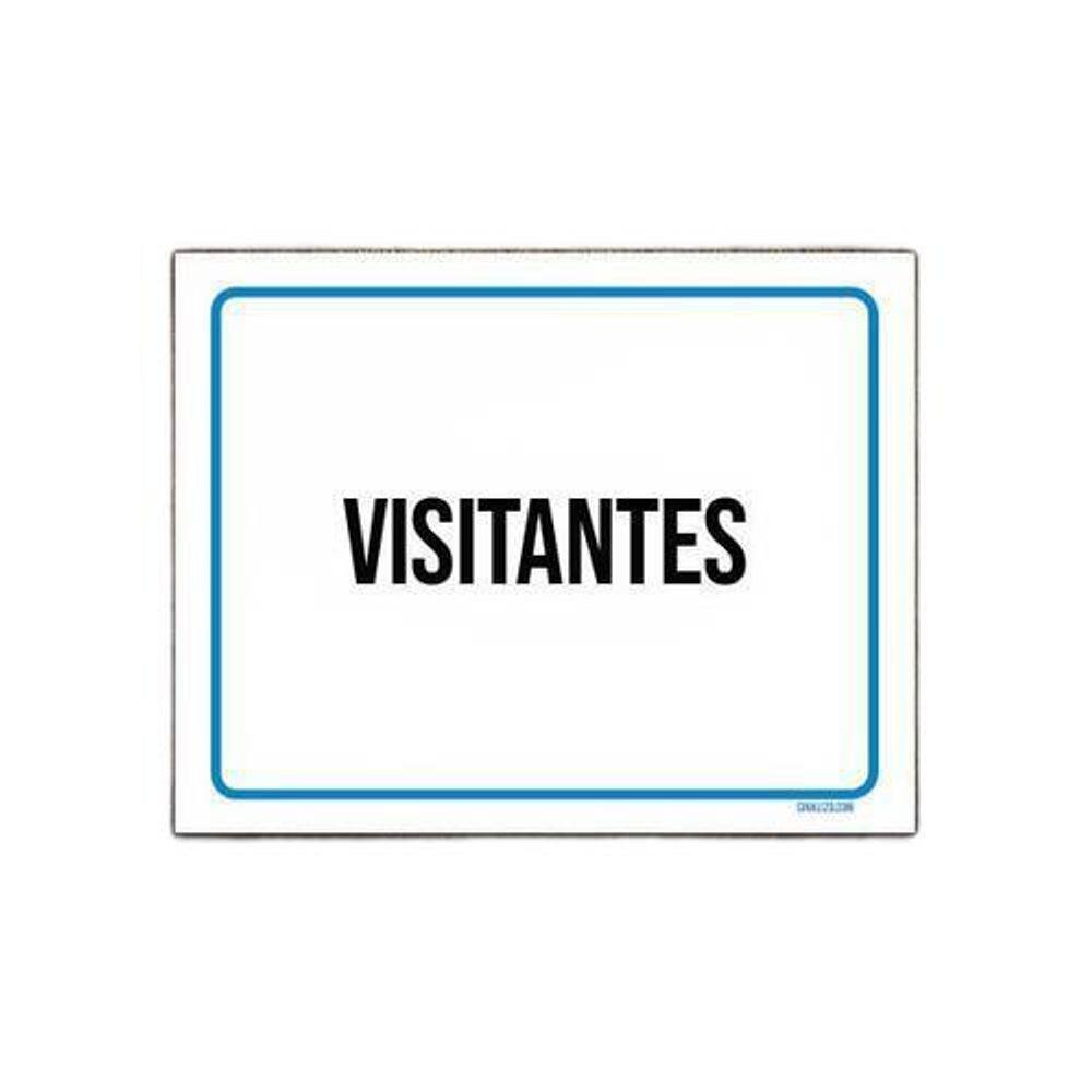 Kit 5 Placas Ambiente Sinalização Setor Visitantes