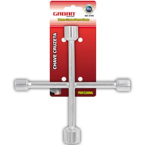 Chave Cruz 4 Bocas Cruzeta 10 12 14 17mm Sextavado Universal