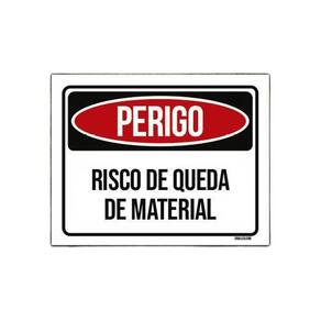 Placa Perigo Risco De Quedade Material 18X23