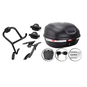 Protetor Carenagem + Protetor Mao + Bagageiro Lander 2019 Scam + Bau Givi 33L E-33Nt