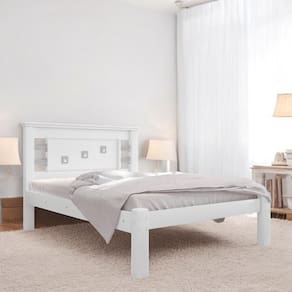Cama Casal Com Detalhe De Luxo Cabeceira Laribella Branca
