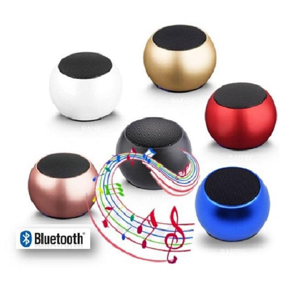 Mini Caixa De Som Metal Bluetooth Academia Festa Treino Aula