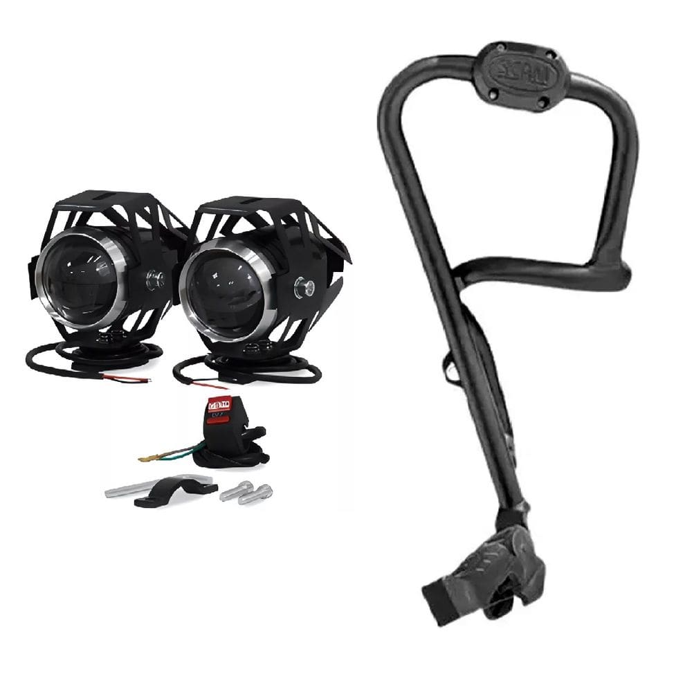 Protetor Cb300f Twister 2023 Scam Stp0p693 + Farol Milha