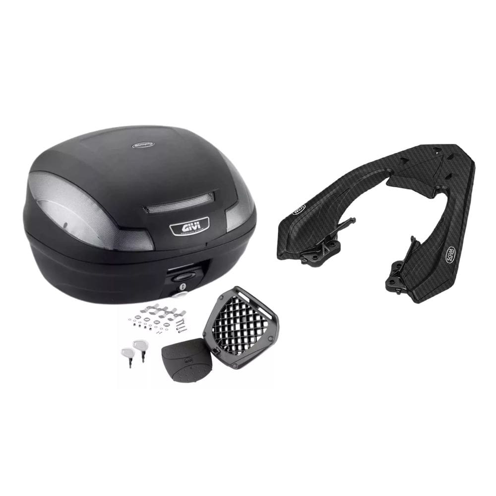 Bau 47L M.Lock Givi E-470Nt + Bagageiro Scam Stp0536