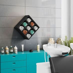 Nicho Decorativo Porta Toalha Com 9 Nichos Multiuso Glamour