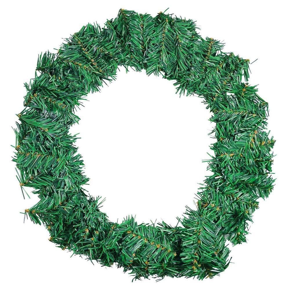 Guirlanda 40Cm Natalina Decorativa Verde Fosca Multiart