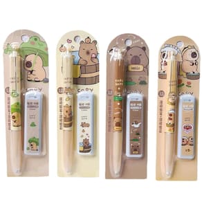 Lápis mecânicos MOZXIRZ Cute 0,5 mm com recargas Capybara
