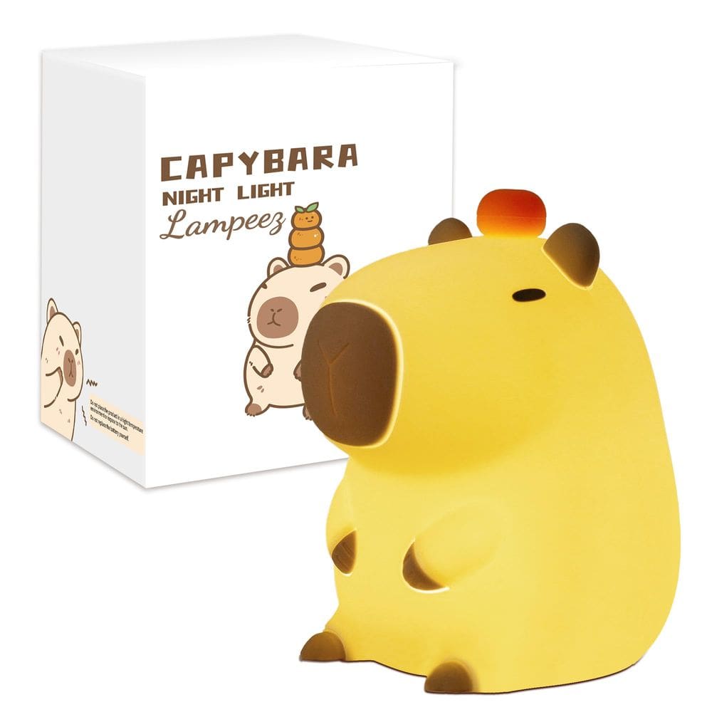 Decoração de quarto infantil de silicone Night Lampeez Capybara