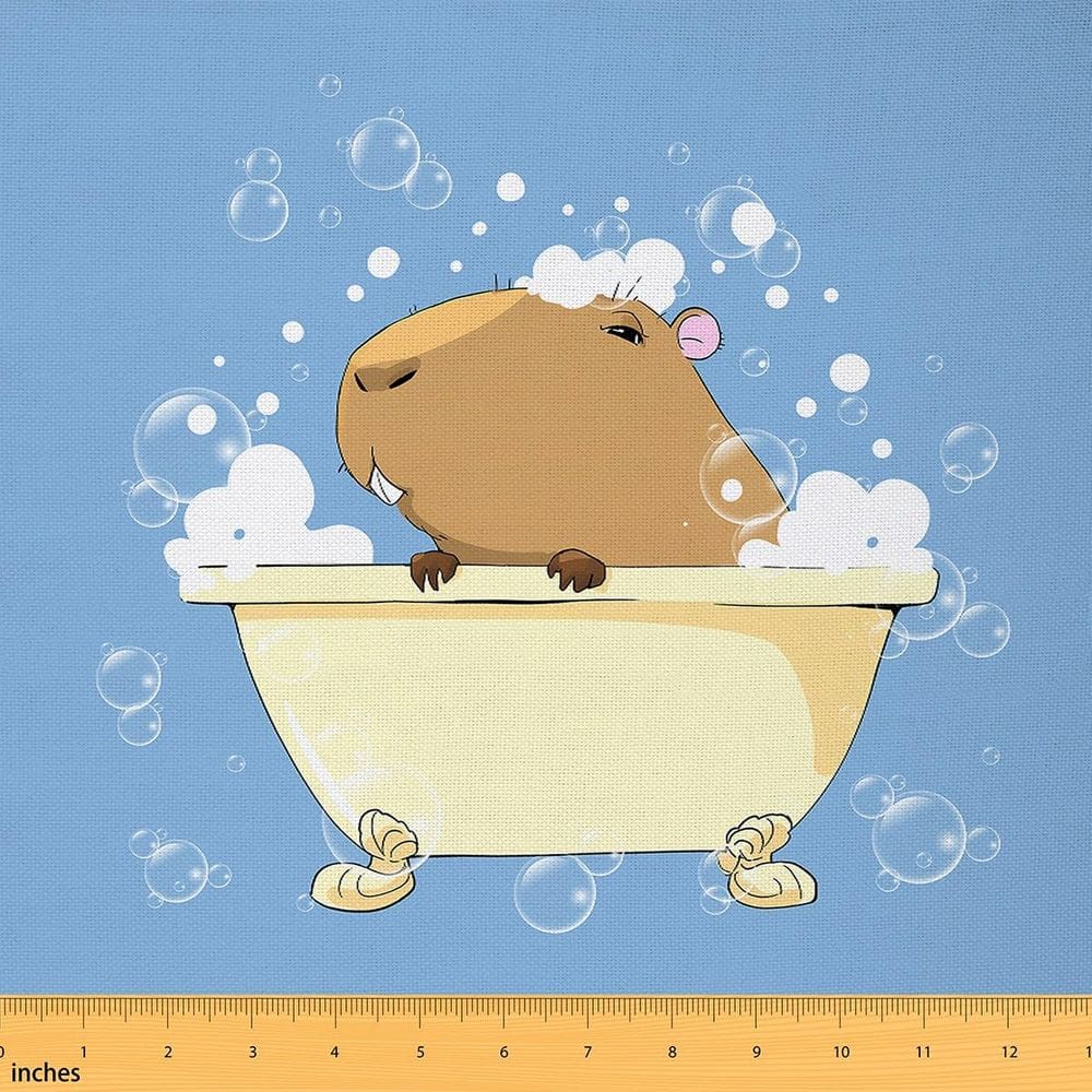 Tecido Erosebridal Cute Capybara, 5 metros de poliéster