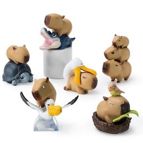 Blind Box Figures BEEMAI Capybara Series, 1 peça, design aleatório