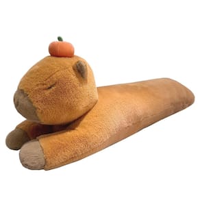 Almofada de pelúcia Hofun4U Capivara com pelúcia de caqui 120 cm