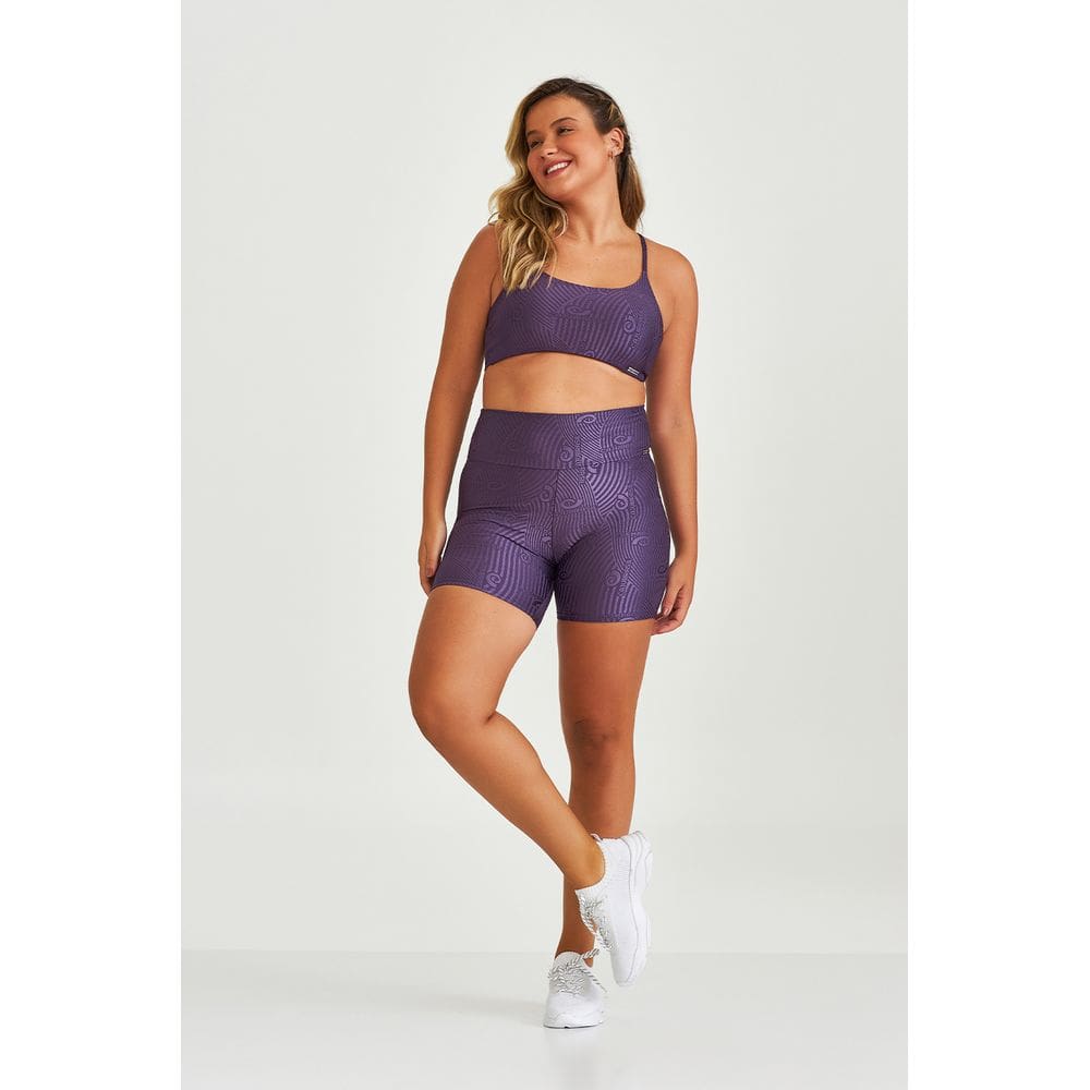 Conjunto Cajubrasil Top Exclusivo Roxo + Short Tam G