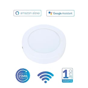 Kit 4 Painel LED Plafon Sob Alexa Wi-Fi 18W 2700-6500k Avant