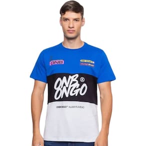 Camiseta Masculina Onbongo Especial Badu Recorte Azul Royal ON260