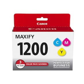 Tinta Canon MAXIFY PGI-1200, 3 cores, compatível com vários pacotes