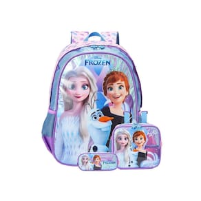 Kit Escola Mochila De Costas+Lancheira+Estojo Frozen
