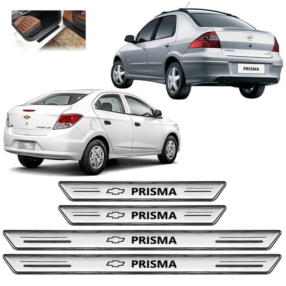 Soleira De Porta Platinum Prisma Todos 2007 A 2019 Prata