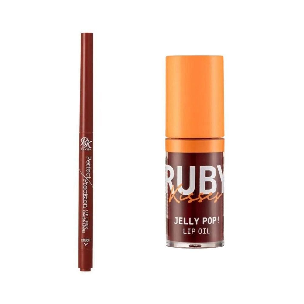 Kit Ruby Kisses Lápis Gingerbread+Jelly Pop Lip Oil Berry