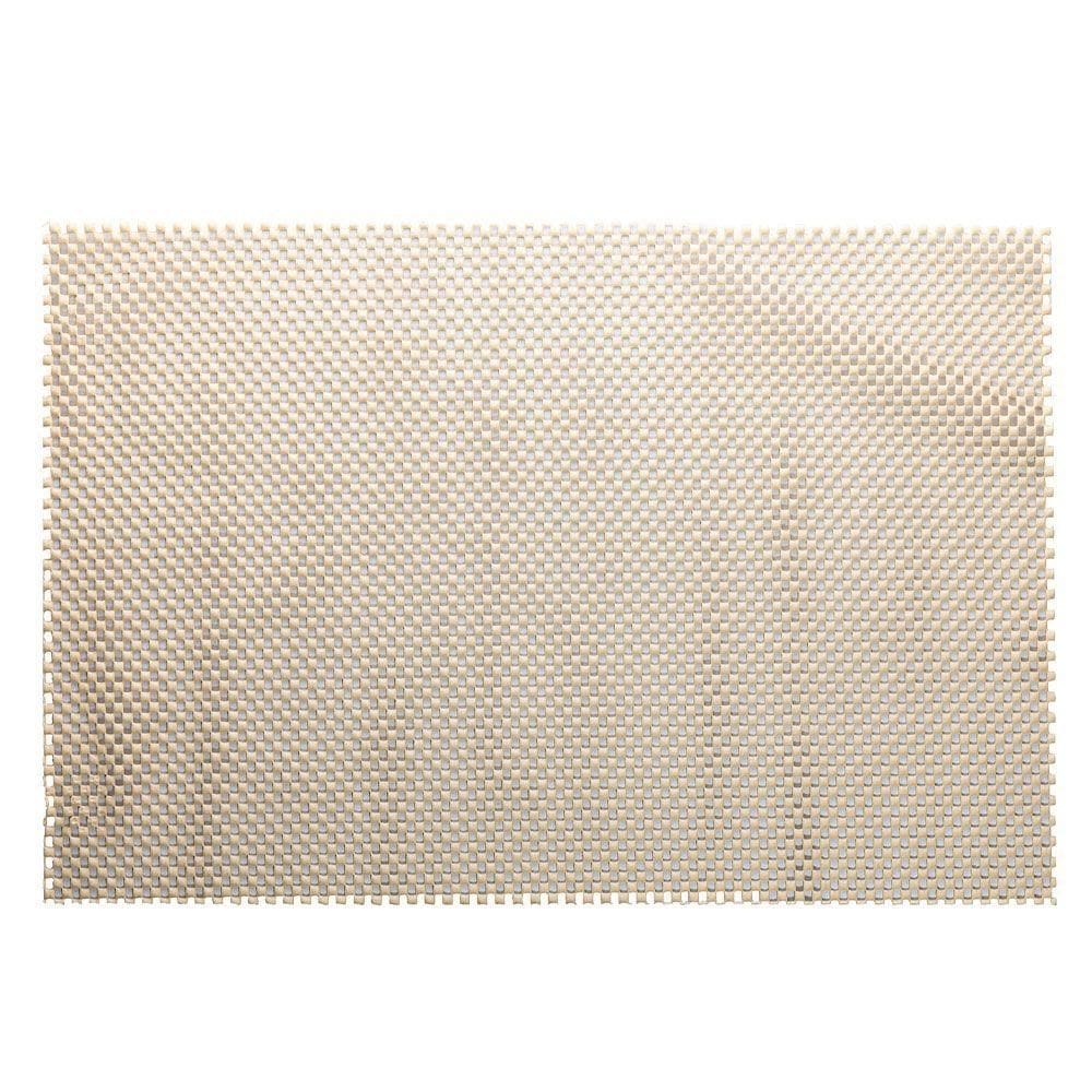 Jogo Americano Retangular Mesa Lugar Pvc Antiderrapante  Bege 45x30cm Lyor 1unidade