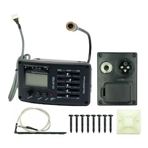Captador Violão Sv-M700 Afinador Pre-Eq Digital Aço Nylon