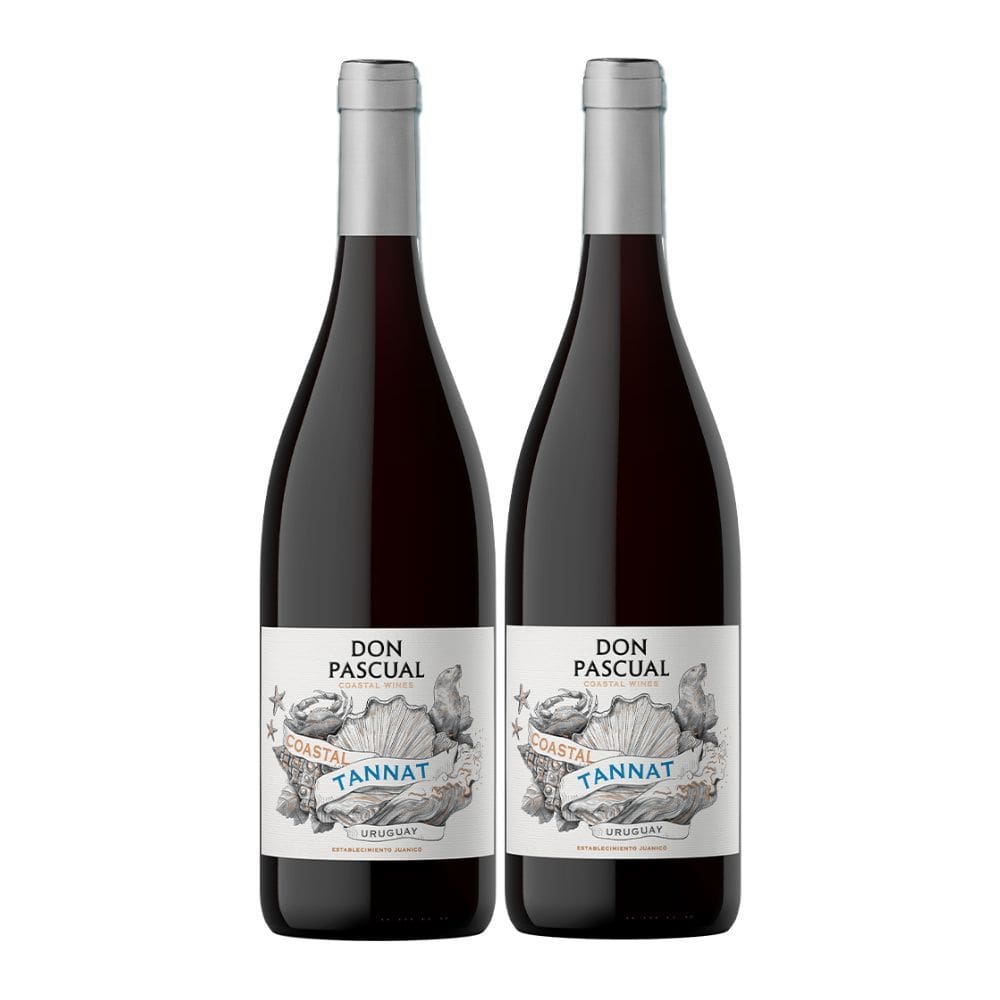 Kit 2 Vinhos Don Pascual Coastal Tannat Tinto Uruguai 750ml