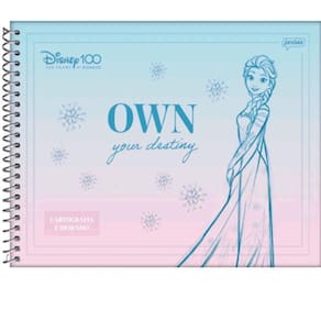 Caderno Espiral 275X200Mm Cart 80Fls Disney 100 Jandaia