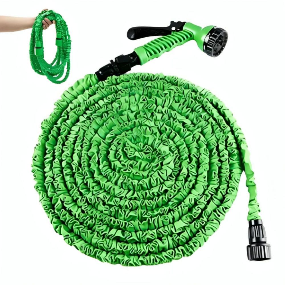 Mangueira Flexível 30M Expansível Jardim, Pistola 6 Jatos