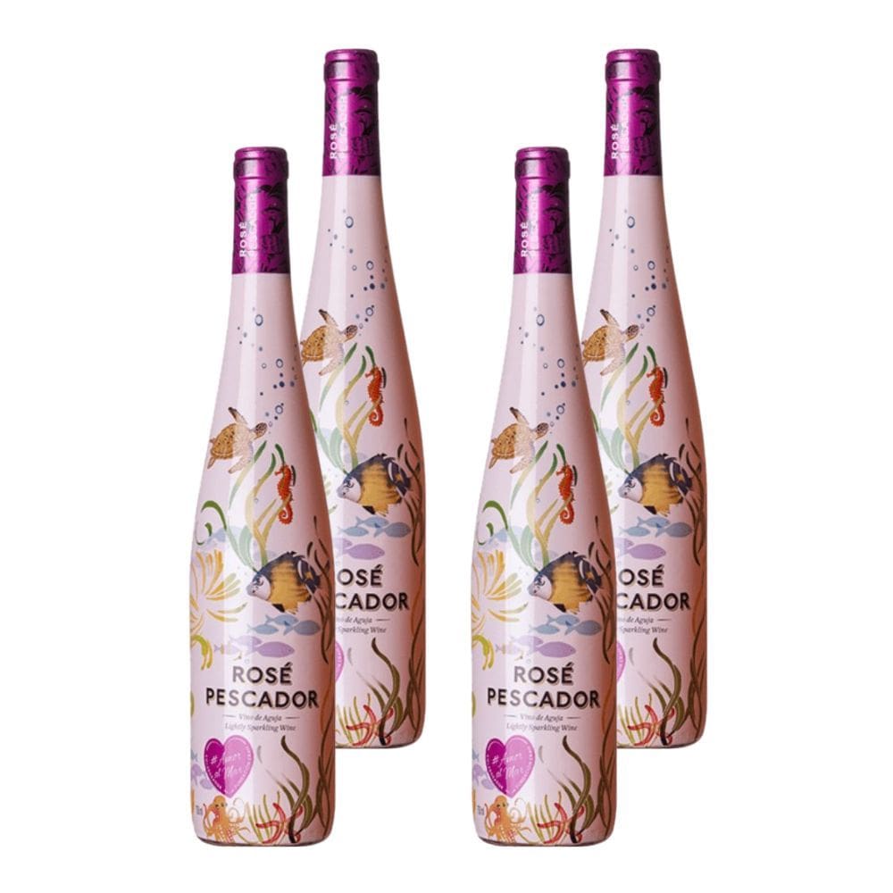Kit 4 Vinhos Pescador Rosé Espanha 750ml