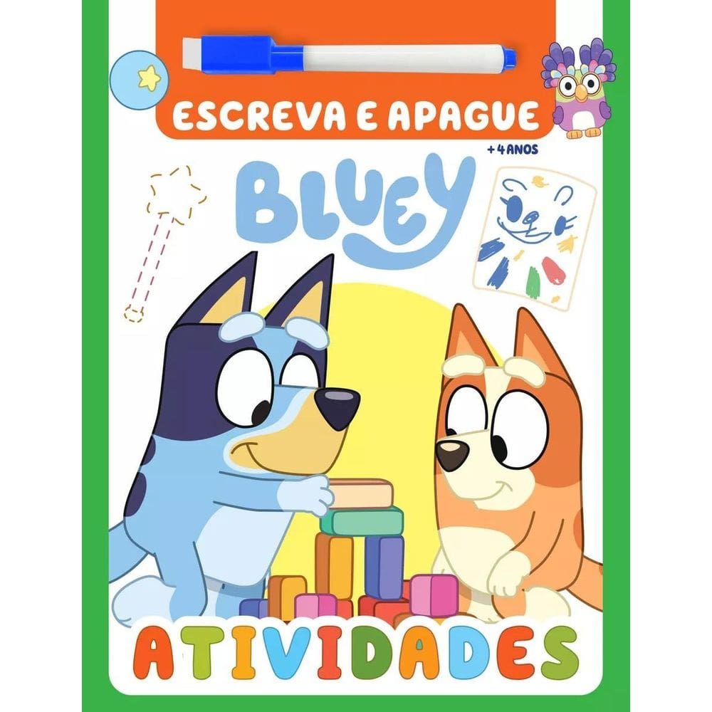 Escreva E Apague - Bluey - Atividades