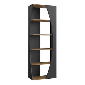 Estante Livreiro Multiuso 05 Prateleiras Preto Mell PRODDY