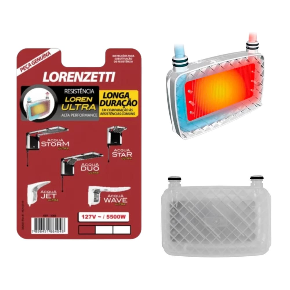 Resistência P/ Chuveiro Loren Ultra 127V 5500W Lorenzetti