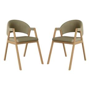 Kit 2 Cadeiras Para Mesa De Jantar Moderna Linho Balaqui Bege