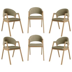 Kit 6 Cadeiras Suellen Luxo Reforçada Mesa De Jantar Linho Bege
