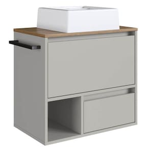 Gabinete De Banheiro Com Cuba 01 Porta 60cm Mell Arenas PRODDY