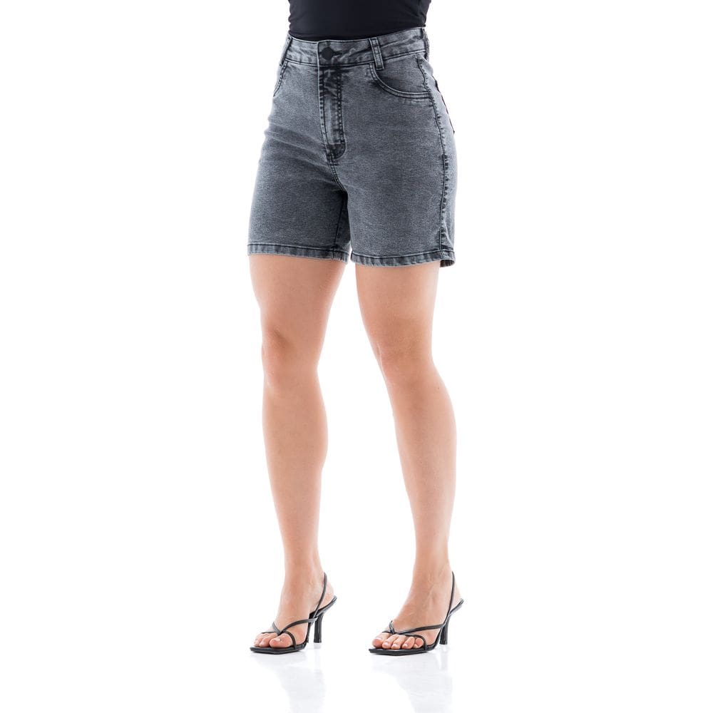 Bermuda Meia Coxa Jeans Feminina Arauto