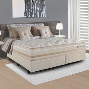 Colchão Molas Maxspring Marrocos King 193cm Branco / Bege