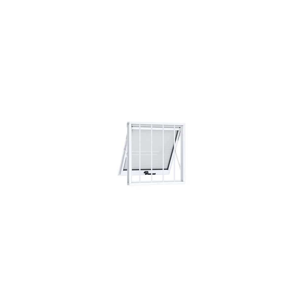Janela Aluminio Maximo-Ar C/Grade 60 X 60 X 5.5Cm Riobras