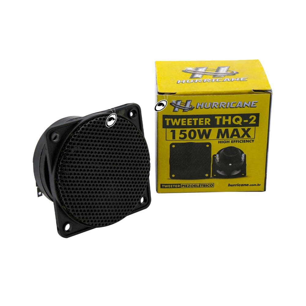 Mini Tweeter Piezo Elétrico THQ-2 Hurricane 75W RMS